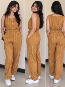 Striped Jumpsuit