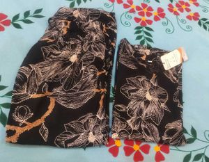 Women's Soft Cotton Blend Floral Printed Round Nec