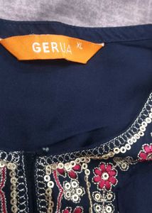 Elegant Navy Blue Kurta Set