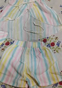 Striped Romper Dress for Girls