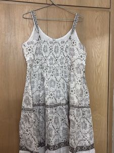Boho Tiered Maxi Dress with Print