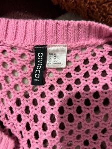 Pink Knit Cardigan - Stylish Layer