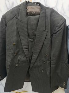 Classic Pinstripe Double-Breasted Suit