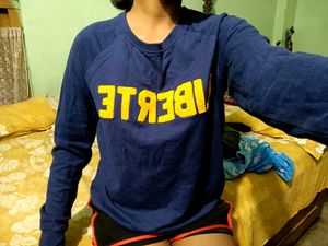 Crew Neck Sweatshirt With Typography