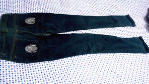 Stylish Washed Denim Kurti  and jeans