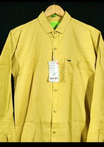 Colour Plus Yellow Shirt For Men❗BUY 2 ITEMS U WILL GETS DISCOUNTS%❗