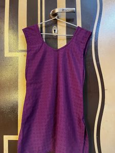 Stylish Purple Textured Blouse