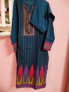 Stylish Teal Kurta Set