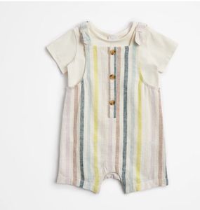 unisex Linen Blend Romper