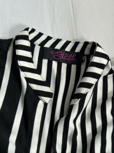 Chic Striped Button-Up Top