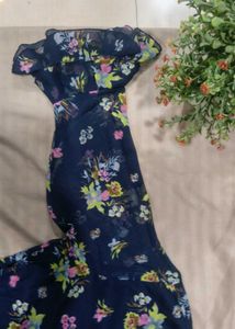 Floral Print Wrap Dress one piece