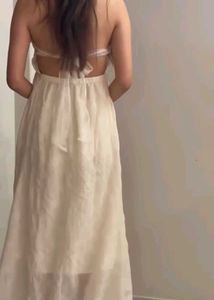 Ivory slip dress