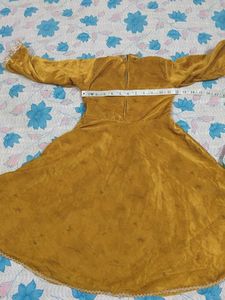 Elegant Yellow Kurta Set with Floral Dupatta
