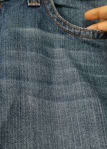 Blue Denim Capri Jeans