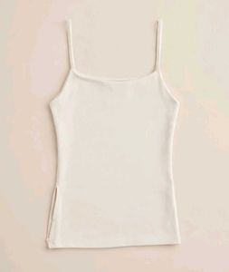 Cream Spaghetti Strap Tank Top