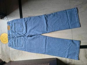 Shein Heart Print Blue Jeans | Size 30