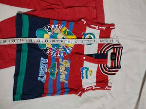 combo kids Cute Boy Red Outfit