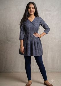 Boho Print Wrap Dress look