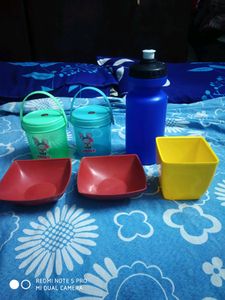 Combo of   3 Now,  yellow &red bowls r not available now