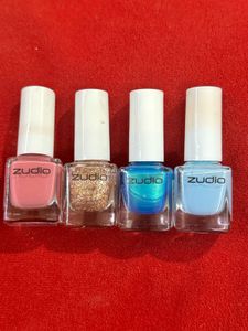 set of 4 Zudio Nail paints