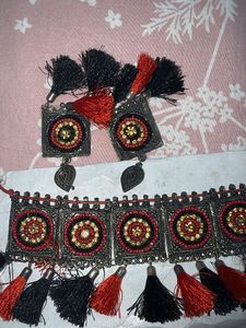 Bohemian Tassel Necklace &amp; Earrings Set