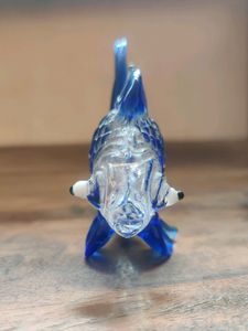 Sculpted Glass Fish Table Home/Office Decor