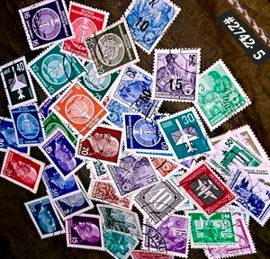 65 Vintage German Postage Stamps