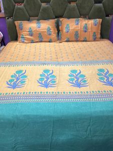 Ritu Kumar Home Bedsheet With Pillow Cover
