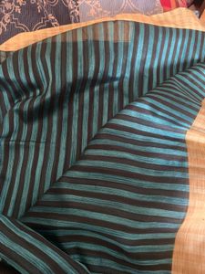 Elegant Striped Silk Saree