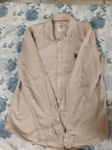 US Polo Assn. Khakhi Men's Casual Shirt