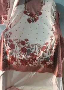 Elegant Floral Print Kurta Set with Dupatta