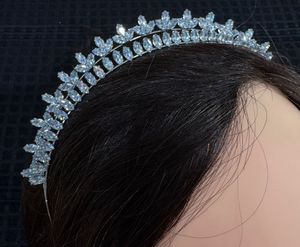 silver-tone crystal hairband.