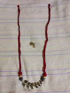 Bohemian Leaf Necklace &amp; Earring Set