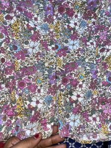Floral Print Square Neck Top