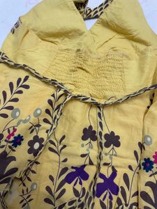 🌼 Yellow Floral Halter Neck Mini Dress