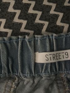 Denim Strapless Corset Top