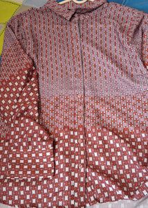 Patterned Button-Down Shirt