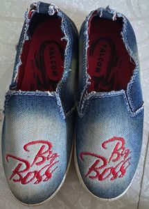 New Falcon Big Boss Denim Slip-On Shoes | Size 6