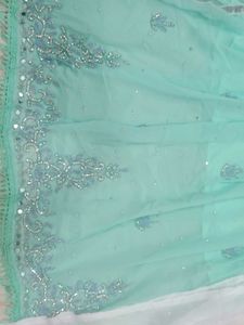 Elegant Aqua Embroidered Kurta Set