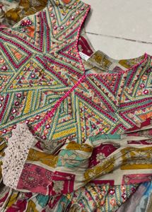 Vibrant Ethnic Kurta Set with Dupatta