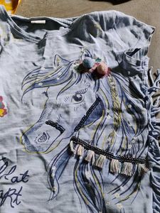 Cute Horse "Wild at Heart" T-Shirt for Girls