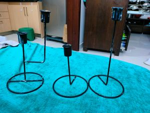 3 Iron Candle Stands