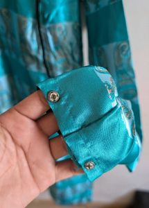 Beautiful Teal Printed Kurta