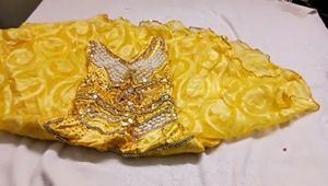 Full Flared Brasso Mul Work Gown