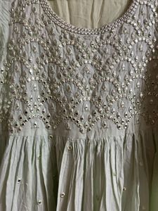Elegant Mint Green Tiered Gown
