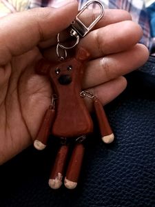 Mr beanTeddy Bear Keychain