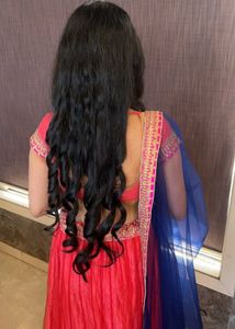 Vibrant Pink &amp; Blue Lehenga Choli