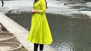 Vibrant Lime Green Kurta
