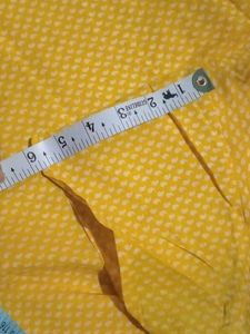 Yellow Printed Kurta