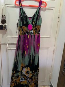 Vibrant Boho Ethnic Gown
